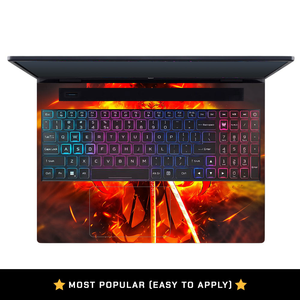 Anime Flame Swordsman Acer Predator Helios Neo 16 N22Q22B Laptop Skin