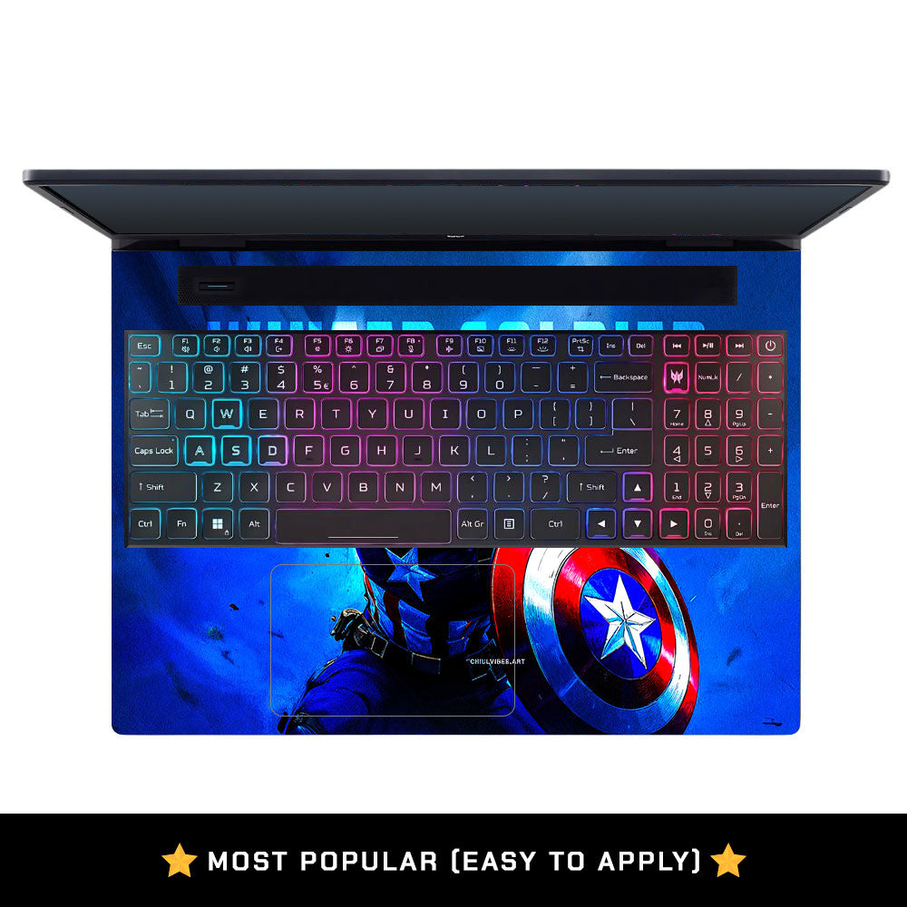 Shield of Justice Captain America Acer Predator Helios Neo 16 N22Q22B Laptop Skin