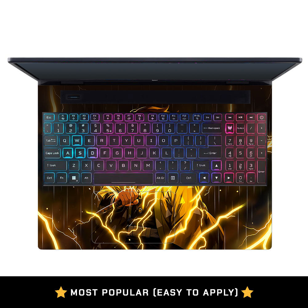 Thunder Soul Lightning Zenitsu Acer Predator Helios Neo 16 N22Q22B Laptop Skin