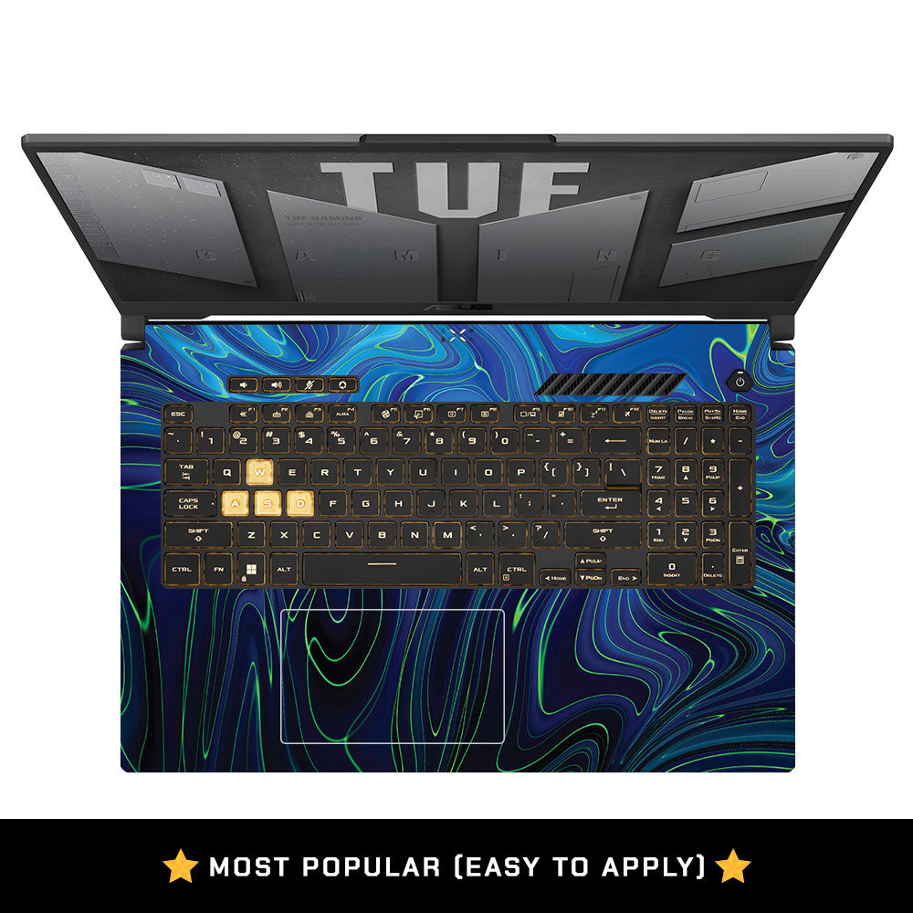 Cobalt Liquid Design Asus TUF Gaming F17 FX707Z Laptop Skin
