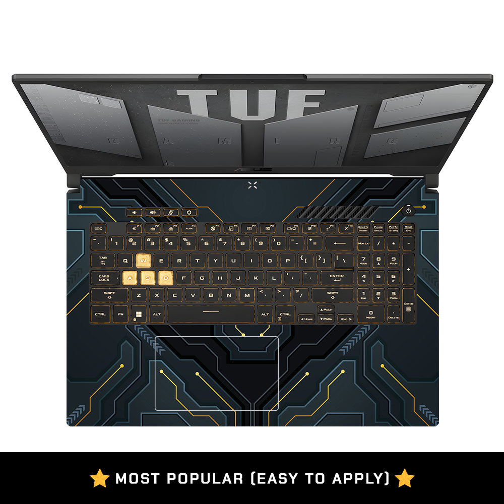 Futuristic Techno Asus TUF Gaming F17 FX707Z Laptop Skin