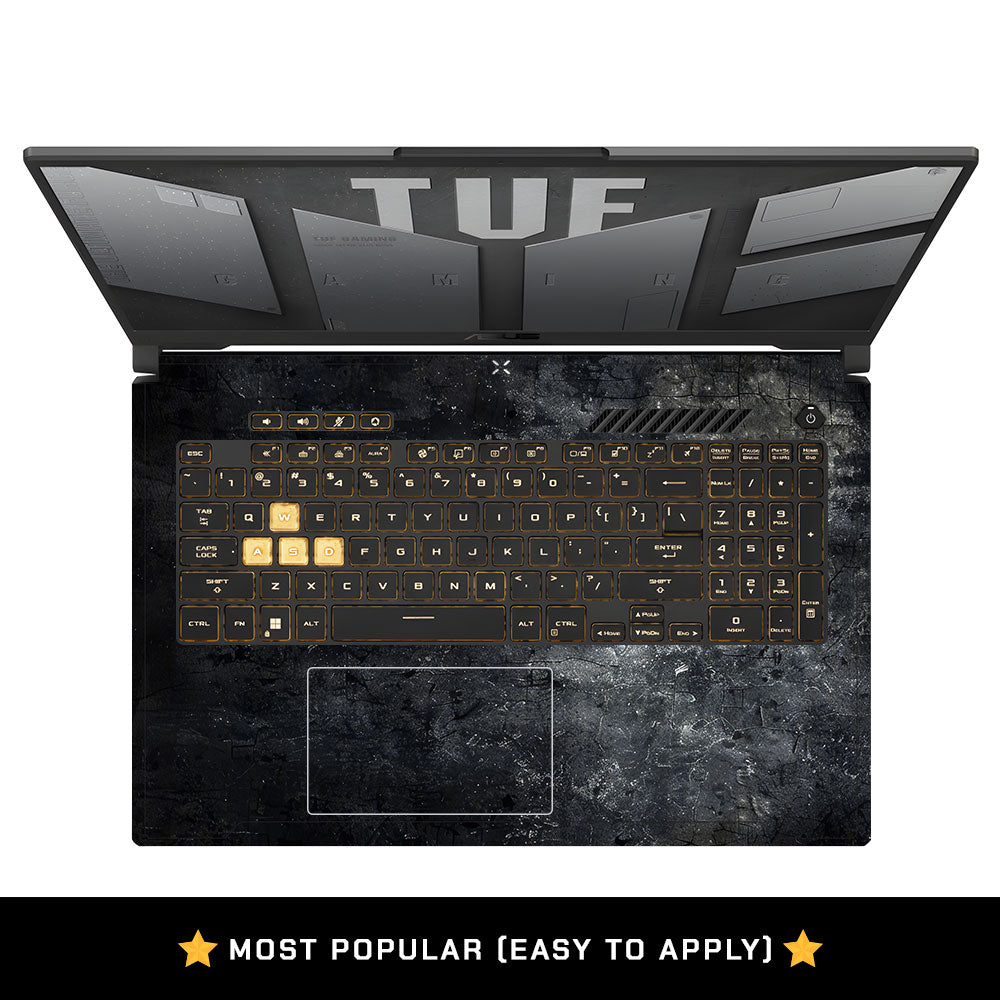 Dark Slate Armor Asus TUF Gaming F17 FX707Z Laptop Skin