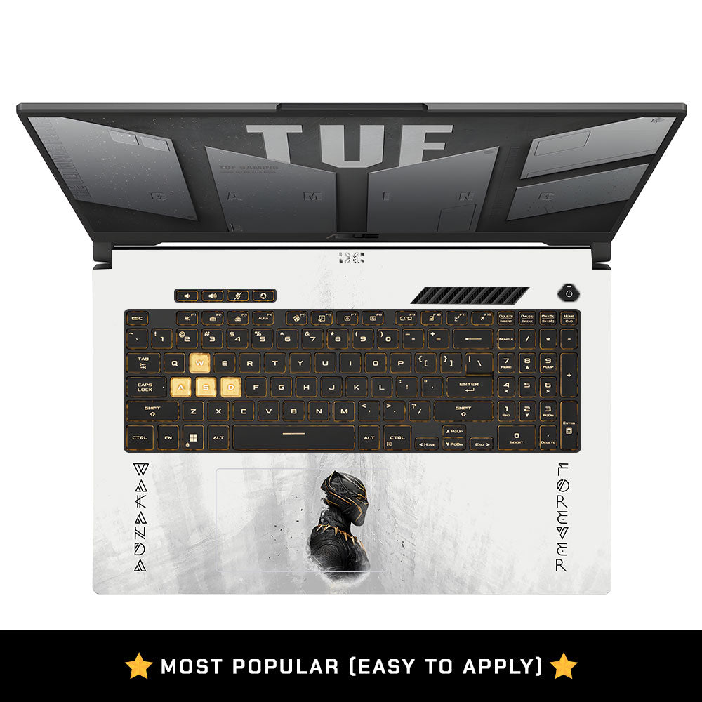 Wakanda Forever Black Panther Comic Asus TUF Gaming F17 FX707Z Laptop Skin