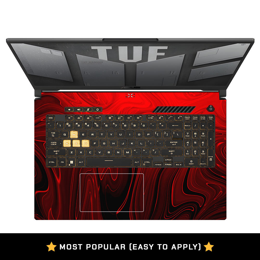 Fiery Waves Asus TUF Gaming F17 FX707Z Laptop Skin