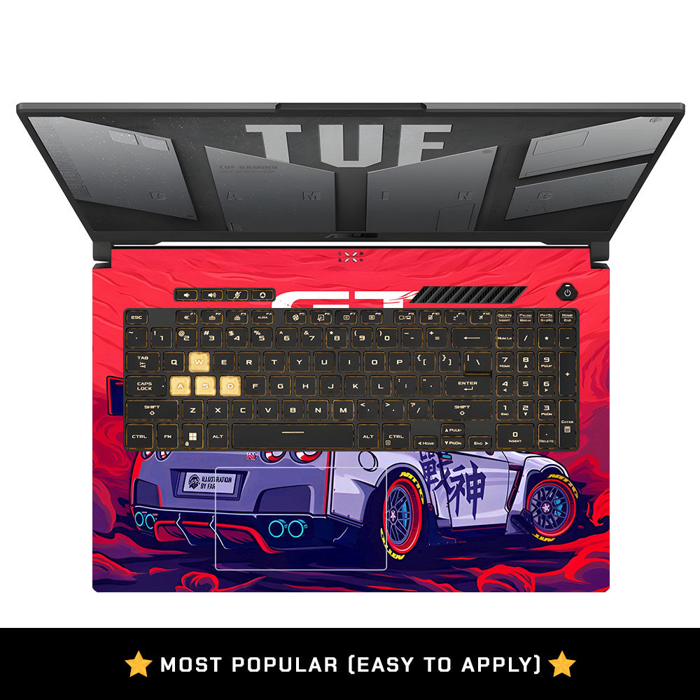 JDM Racing Edition Asus TUF Gaming F17 FX707Z Laptop Skin