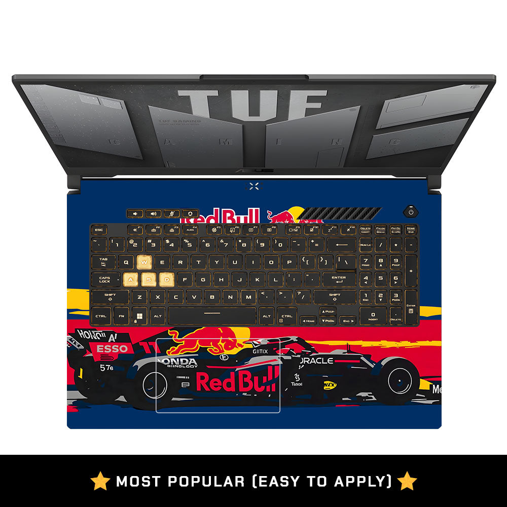 Red Bull Racing Formula One Team Asus TUF Gaming F17 FX707Z Laptop Skin