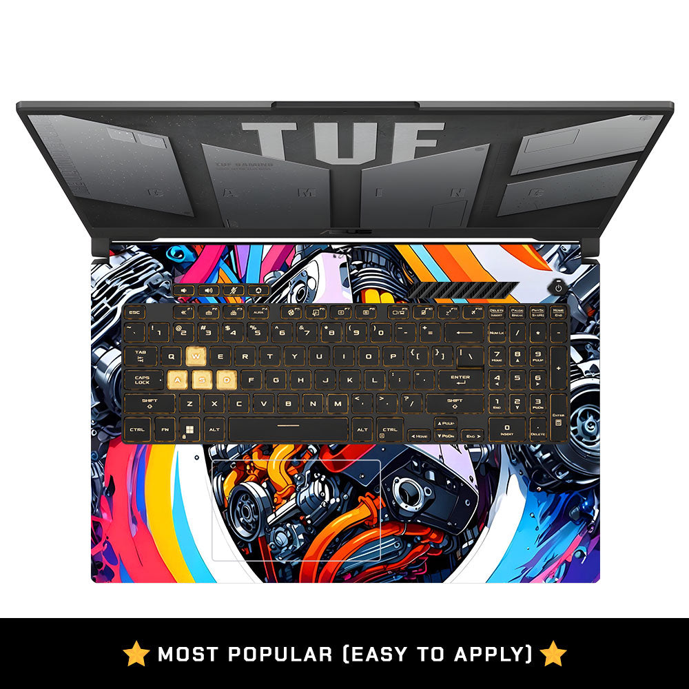 Power in Motion Asus TUF Gaming F17 FX707Z Laptop Skin