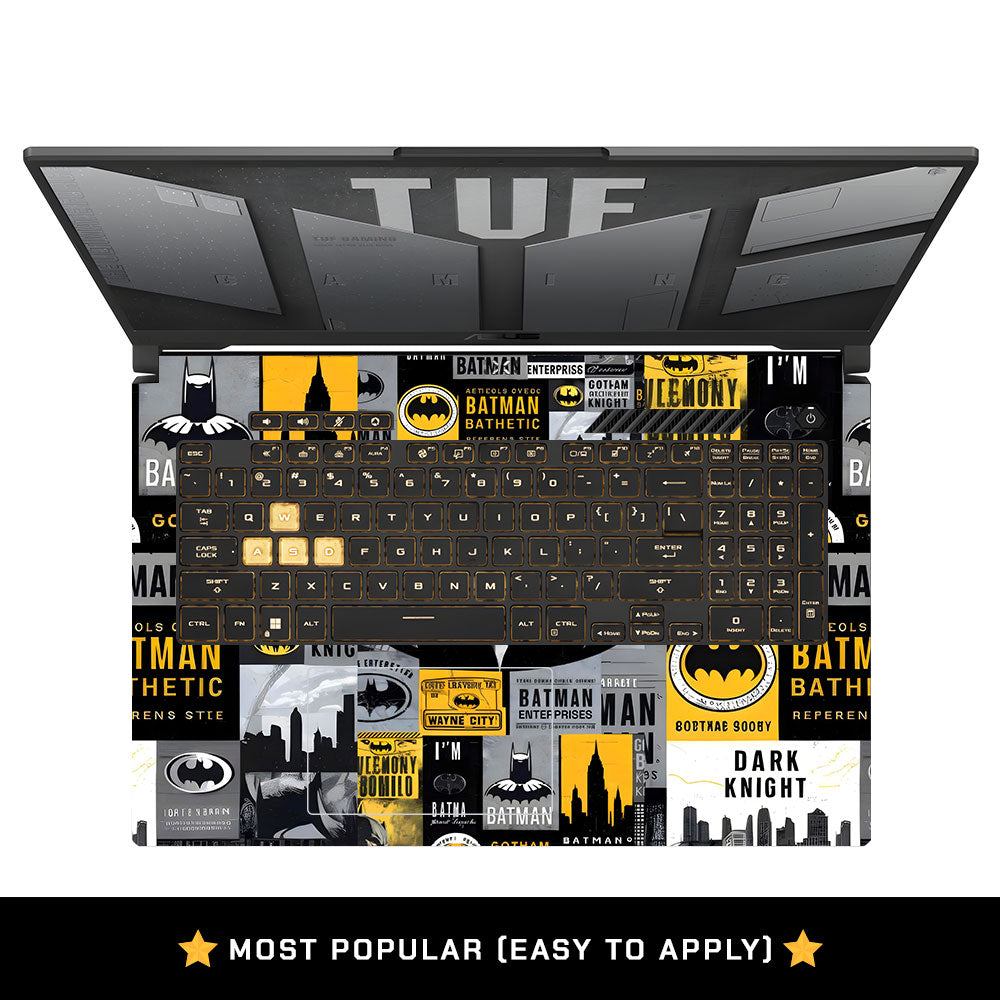 Dark Hero Collage Asus TUF Gaming F17 FX707Z Laptop Skin
