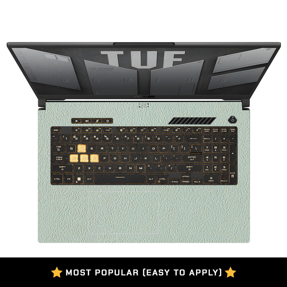Textured Aqua Stone Asus TUF Gaming F17 FX707Z Laptop Skin