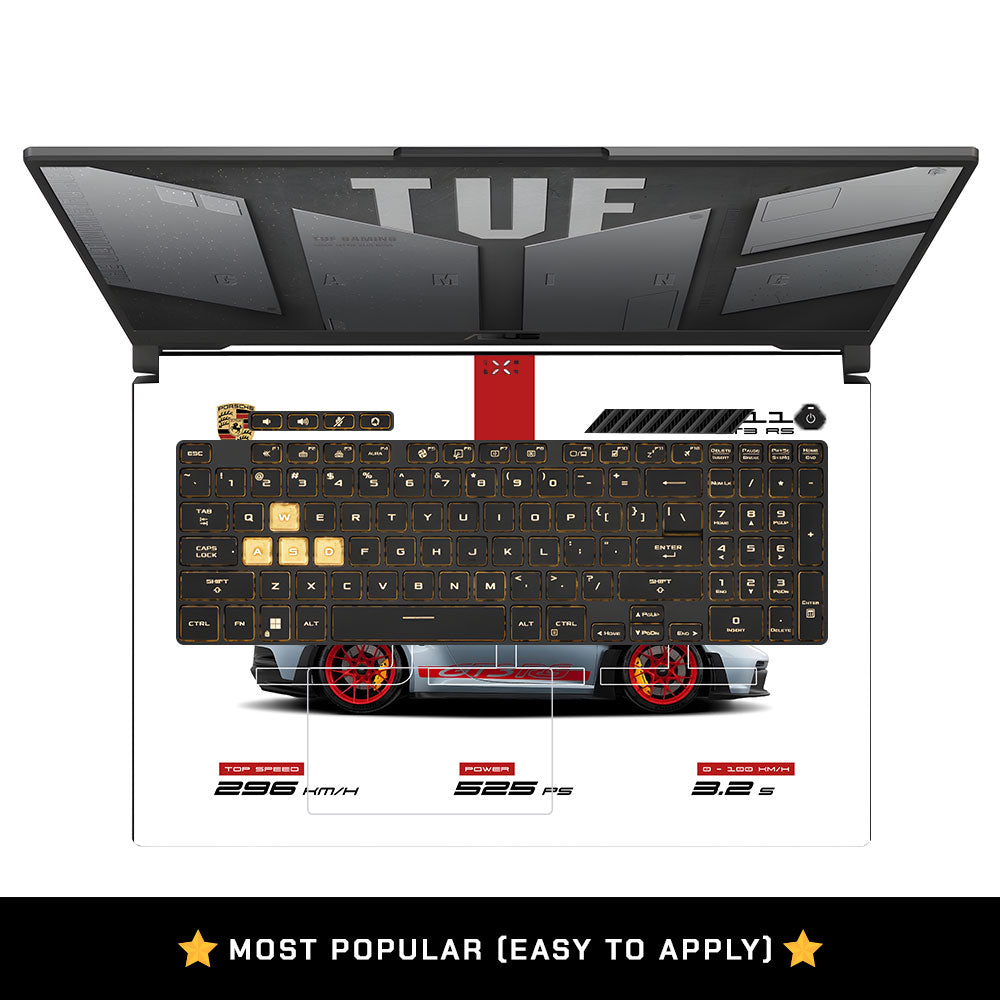 Porsche 911 GT3 RS Asus TUF Gaming F17 FX707Z Laptop Skin