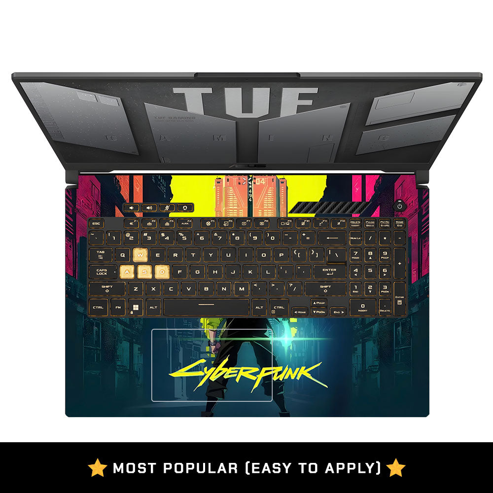 Cyberpunk Uprising Asus TUF Gaming F17 FX707Z Laptop Skin