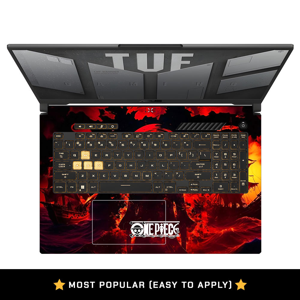 Luffy's Burning Tide Asus TUF Gaming F17 FX707Z Laptop Skin
