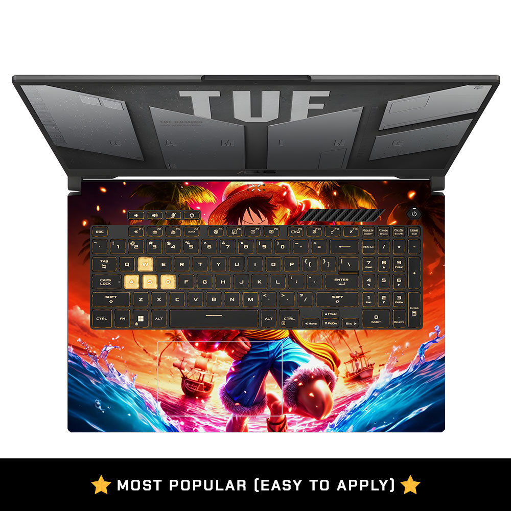 Luffy's Radiant Will Asus TUF Gaming F17 FX707Z Laptop Skin
