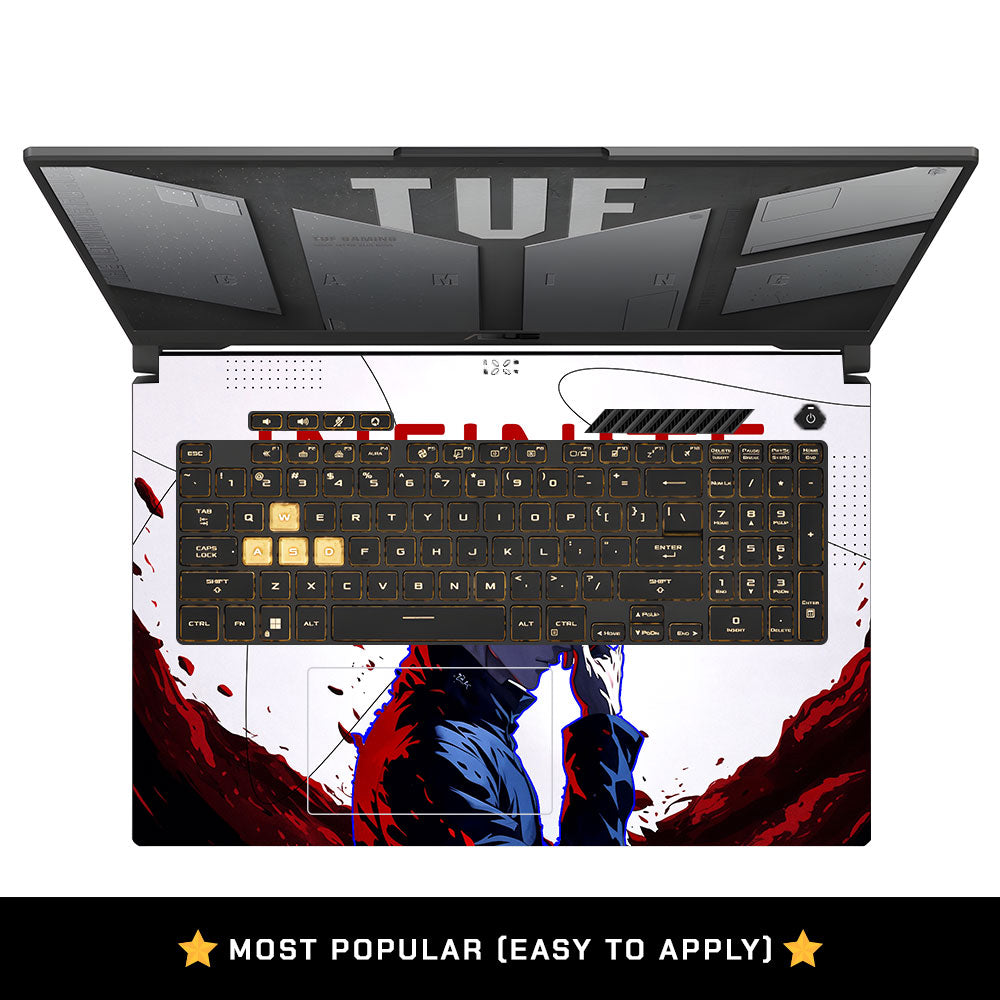 Blue Aura Sorcerer Asus TUF Gaming F17 FX707Z Laptop Skin