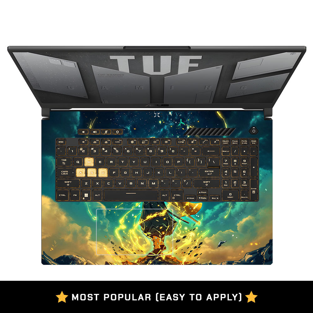 Zenitsu Thunder God Asus TUF Gaming F17 FX707Z Laptop Skin
