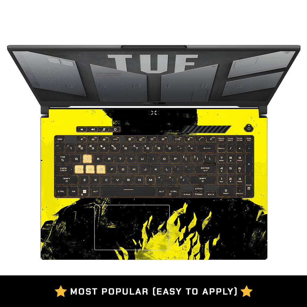 Backlit SAMURAI Jacket Asus TUF Gaming F17 FX707Z Laptop Skin
