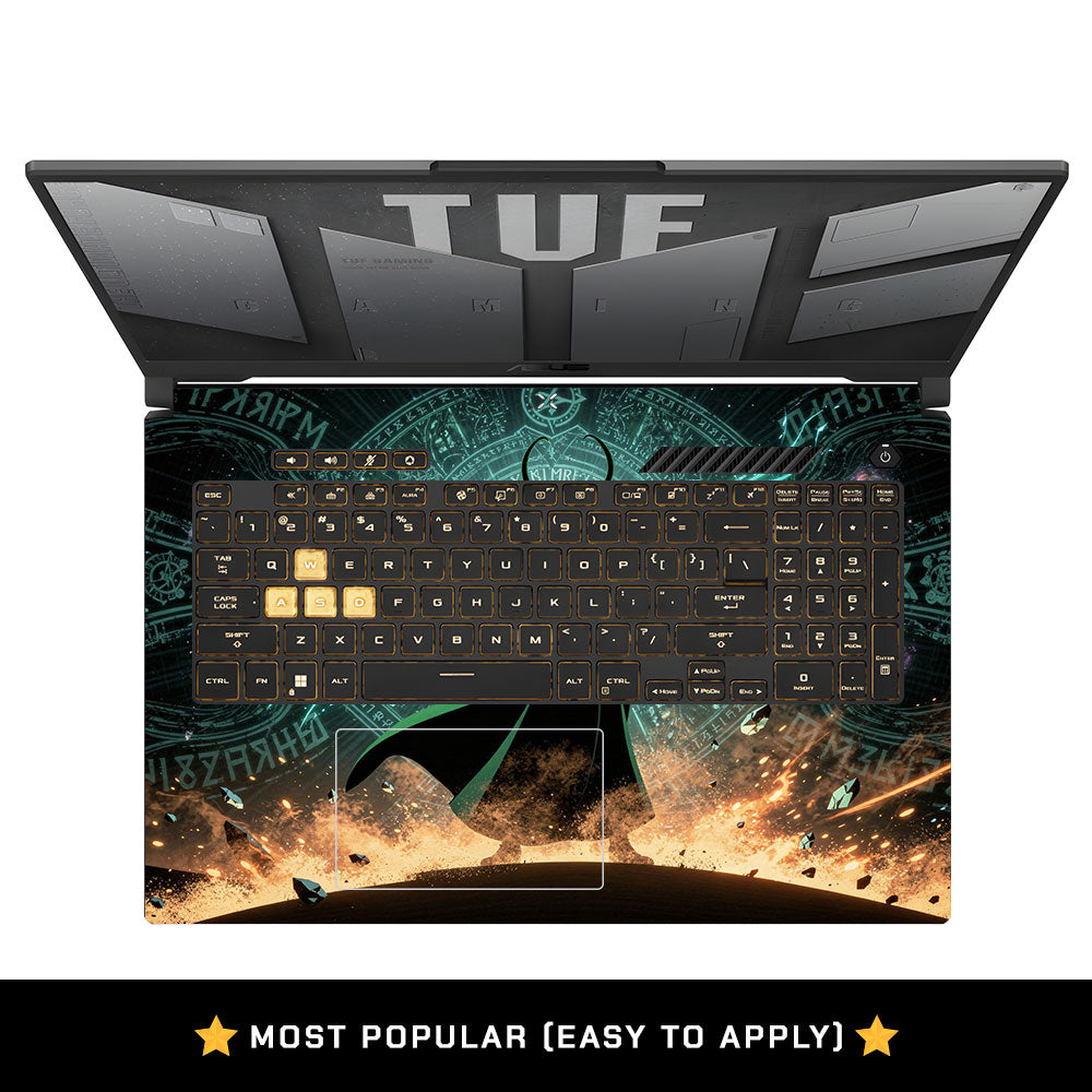 Loki God of Mischief Neon Asus TUF Gaming F17 FX707Z Laptop Skin