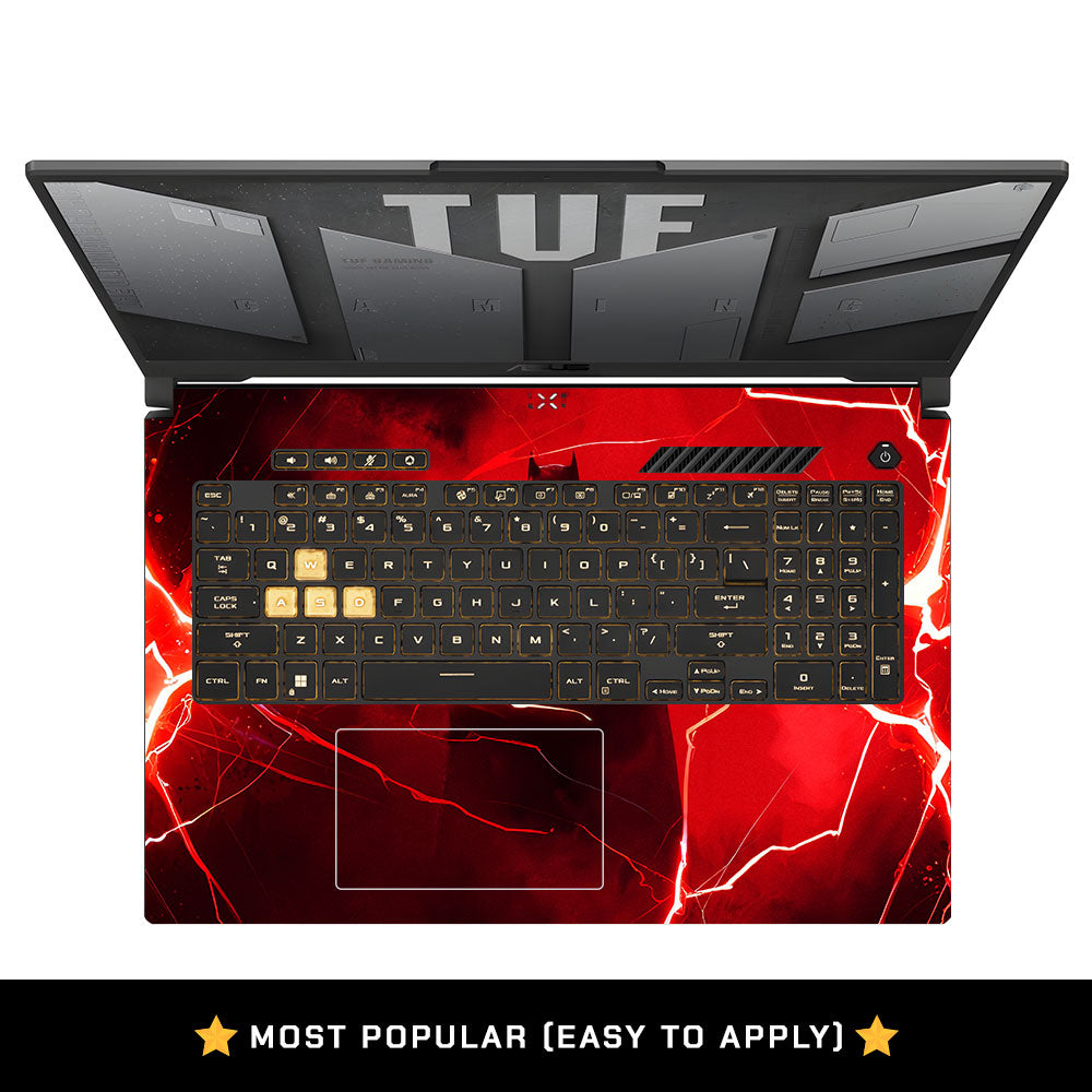 Red Rage Batman Asus TUF Gaming F17 FX707Z Laptop Skin