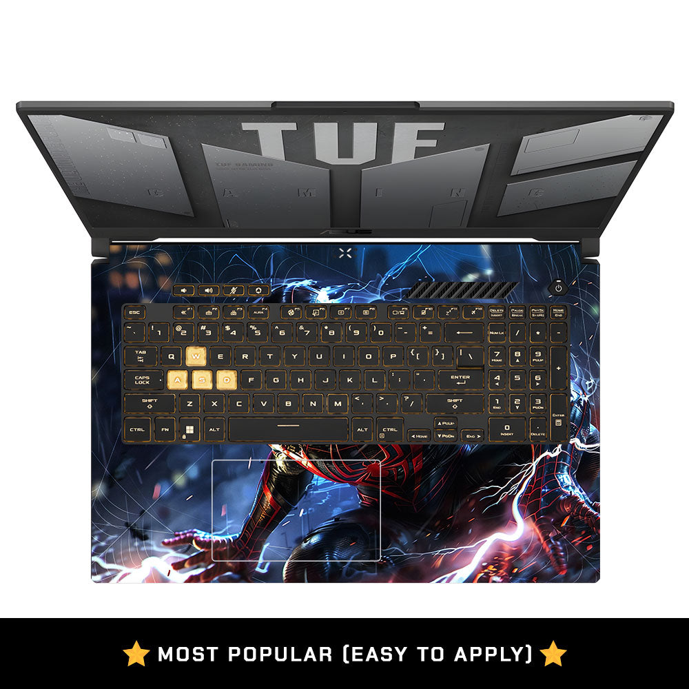 Miles Morales Shockwave Asus TUF Gaming F17 FX707Z Laptop Skin