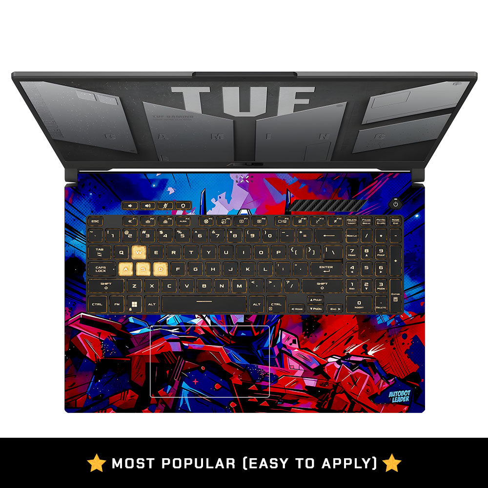 Optimus Prime Transformer Asus TUF Gaming F17 FX707Z Laptop Skin