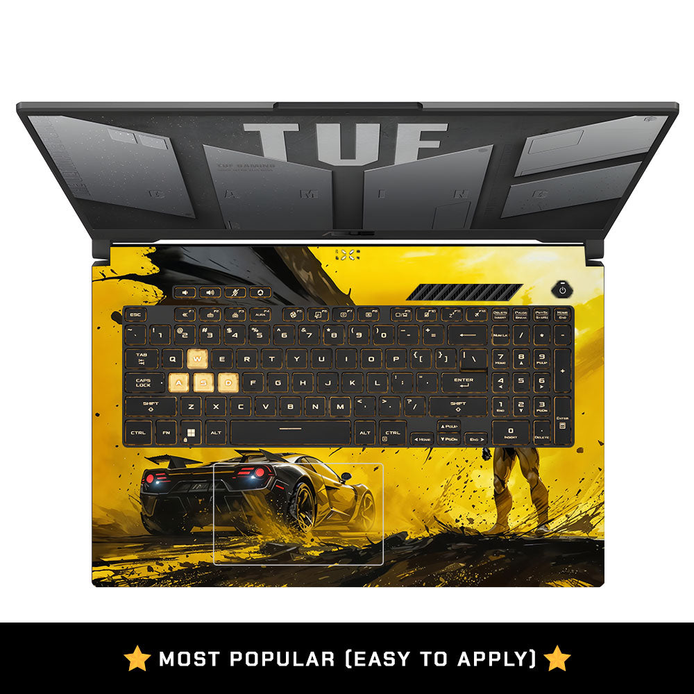 Dark Hero Velocity Asus TUF Gaming F17 FX707Z Laptop Skin