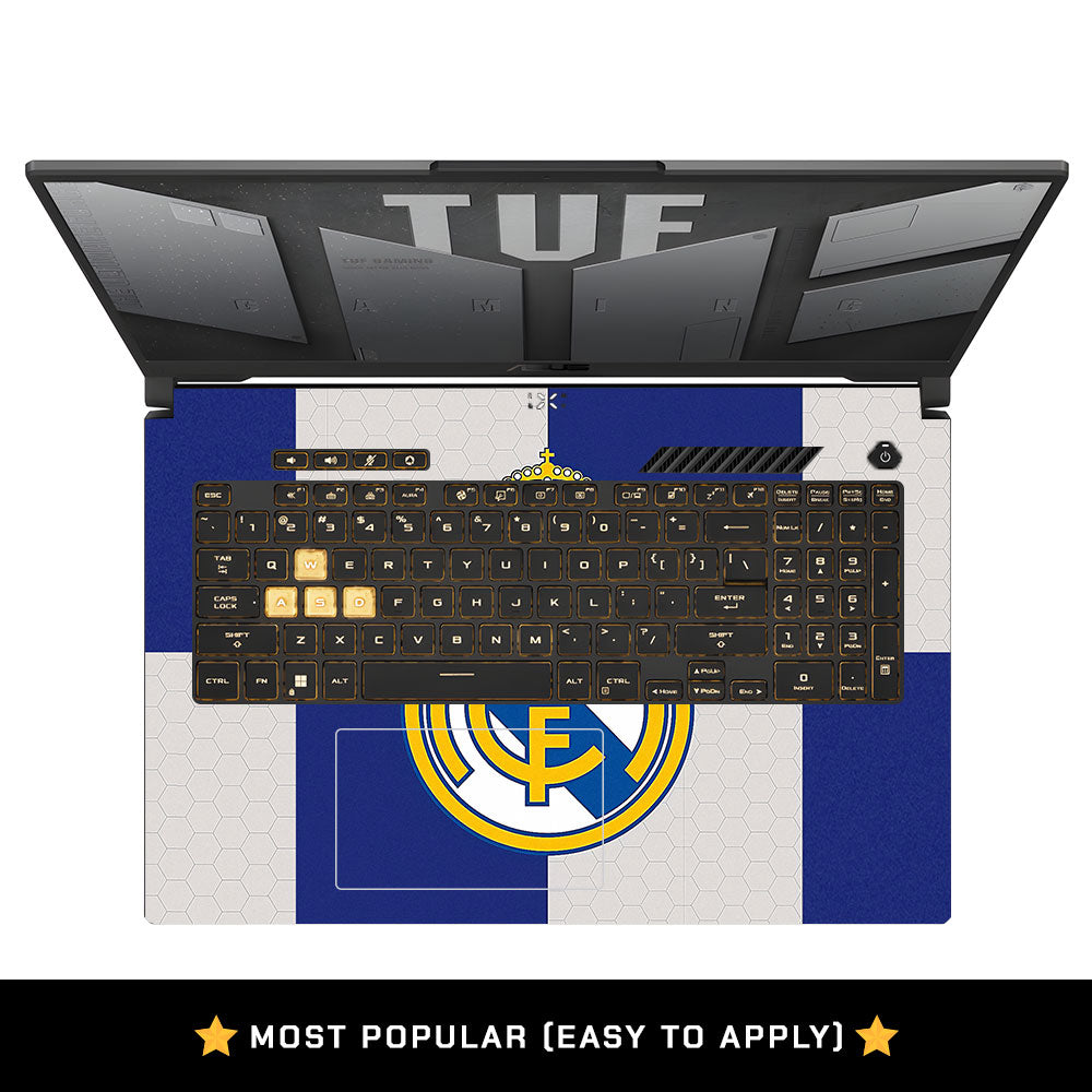 Royal Reign Real Madrid Glory Asus TUF Gaming F17 FX707Z Laptop Skin