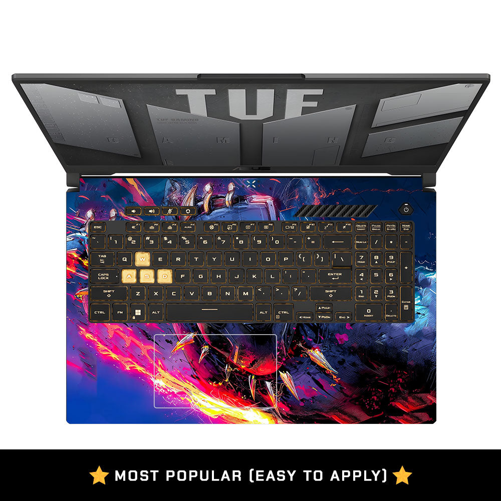 Vibranium Fury Wakandan Charge Asus TUF Gaming F17 FX707Z Laptop Skin