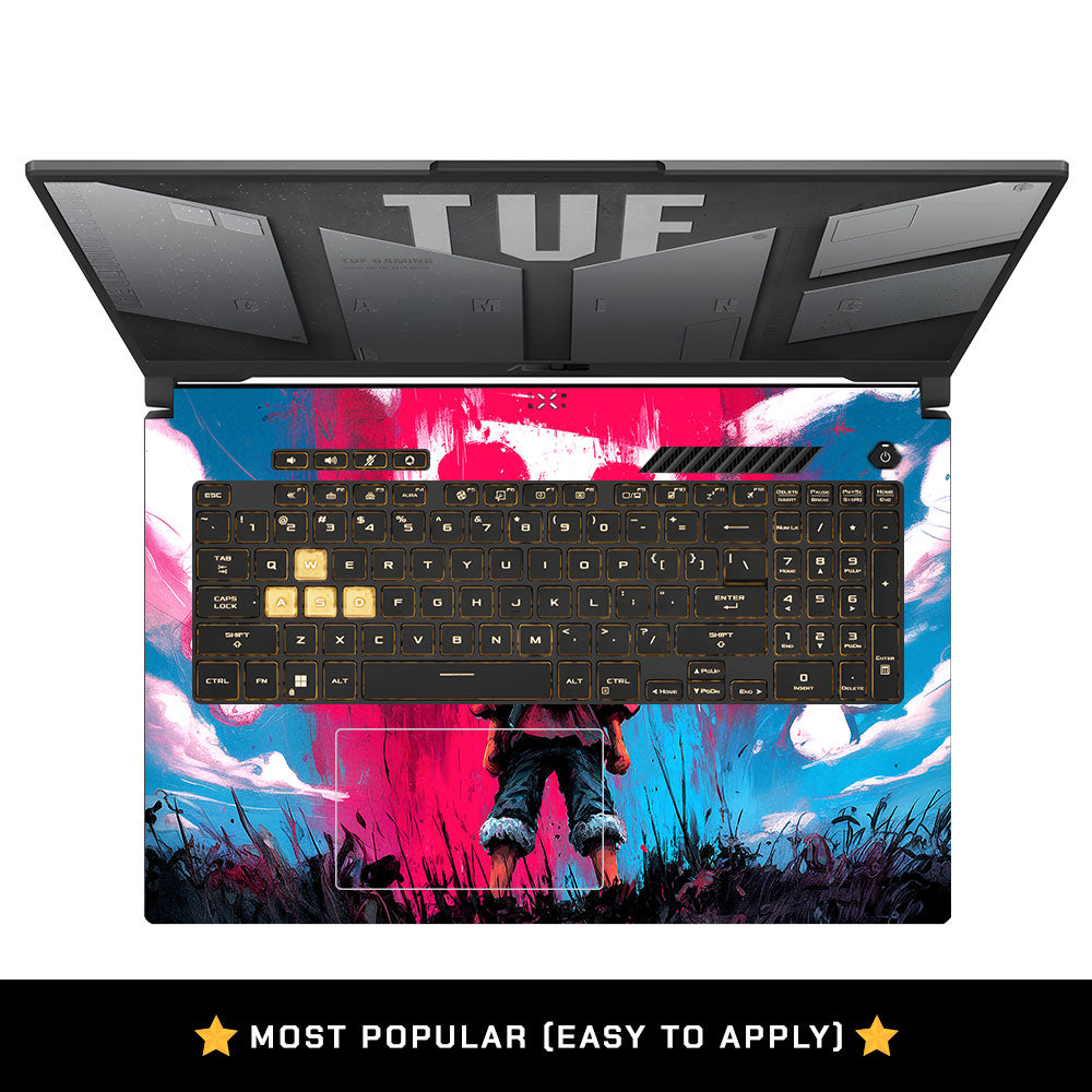 Straw Hat Graffiti One Piece Asus TUF Gaming F17 FX707Z Laptop Skin