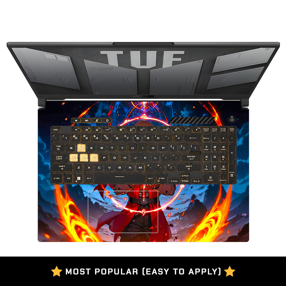 Anime Alchemist Warrior Asus TUF Gaming F17 FX707Z Laptop Skin