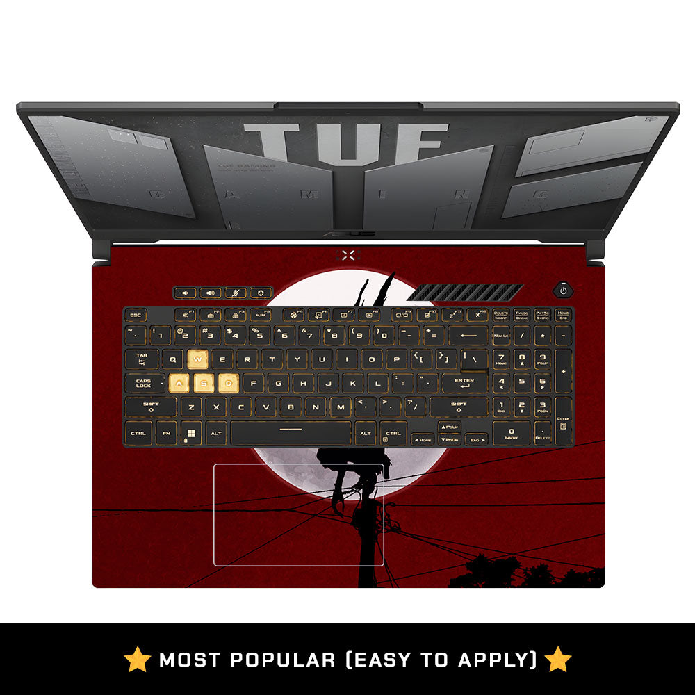 Dark Anime Reaper Asus TUF Gaming F17 FX707Z Laptop Skin