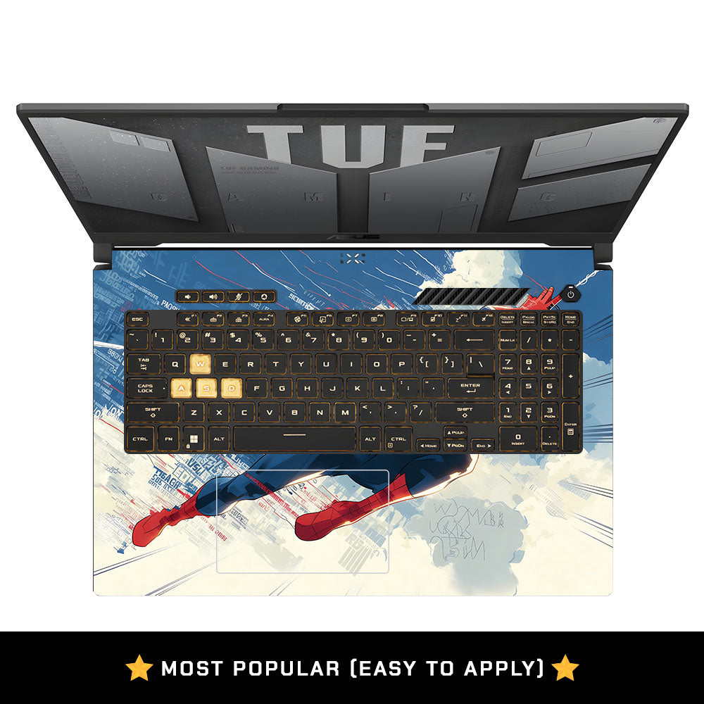 Spiderman Velocity Asus TUF Gaming F17 FX707Z Laptop Skin
