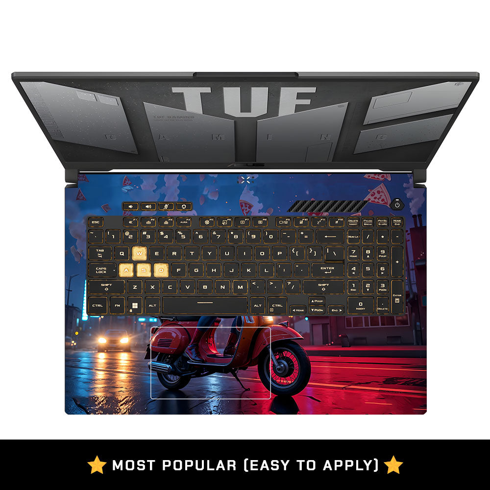 Pizza Spidey Asus TUF Gaming F17 FX707Z Laptop Skin