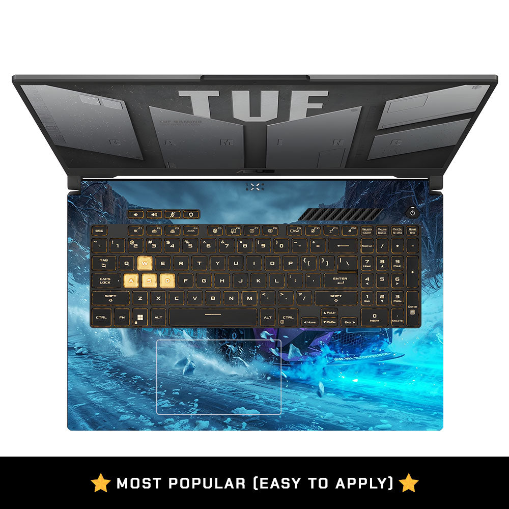 Neon Drift Car Asus TUF Gaming F17 FX707Z Laptop Skin