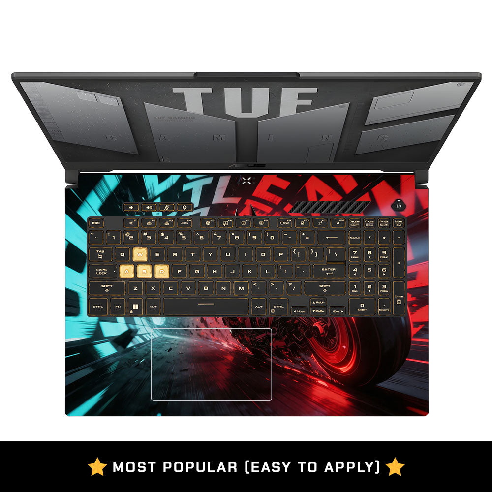Dark Knight Overdrive Asus TUF Gaming F17 FX707Z Laptop Skin