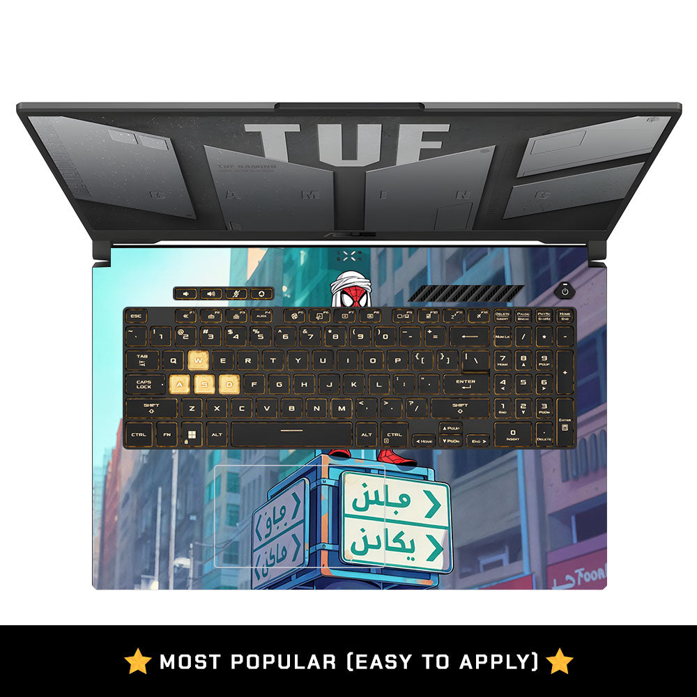 Arabian Spider Man Asus TUF Gaming F17 FX707Z Laptop Skin