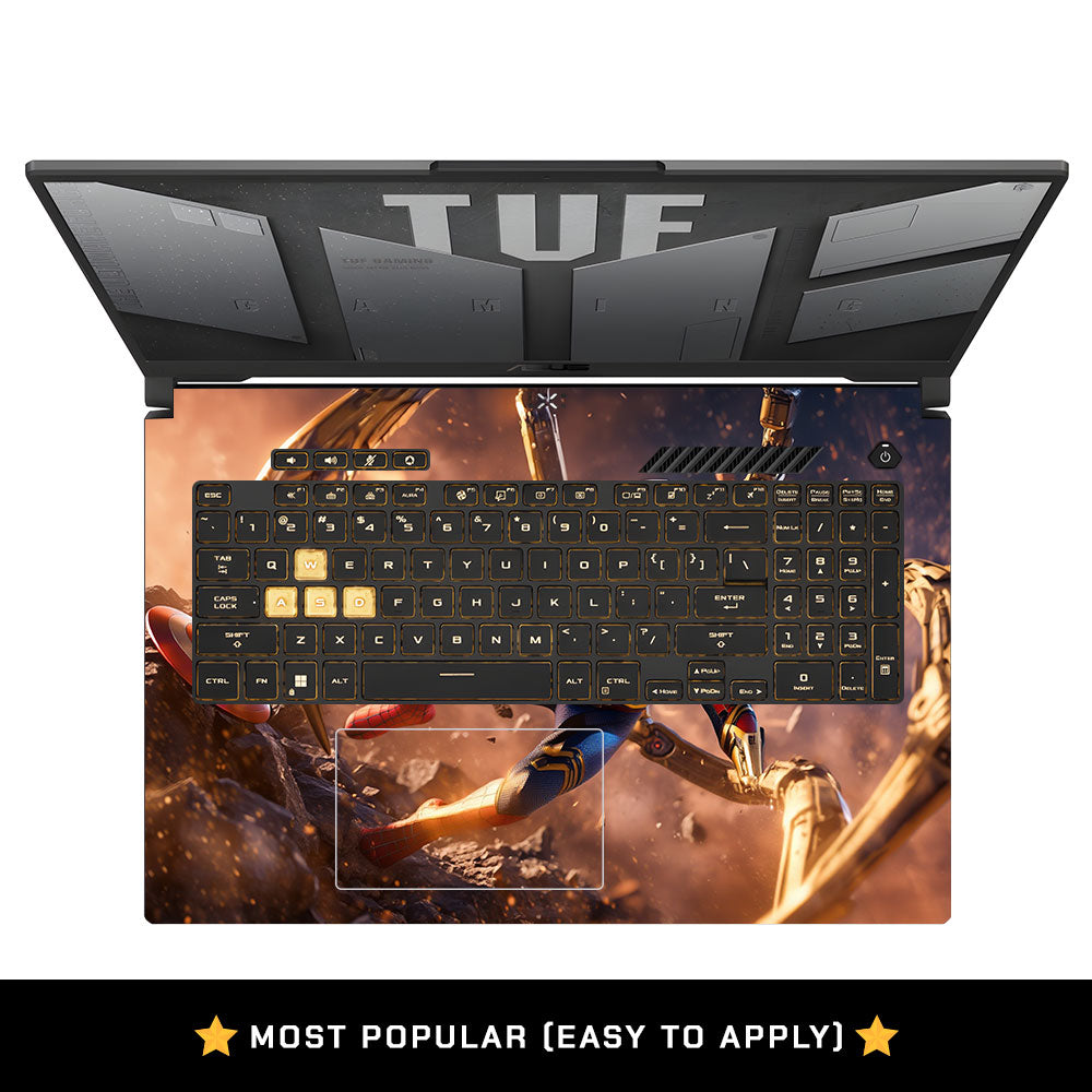 Cyber Web Hero Asus TUF Gaming F17 FX707Z Laptop Skin