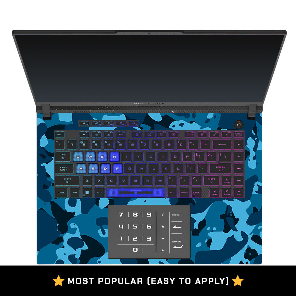 Deep Ocean Camo Asus ROG Strix G16 G614 Laptop Skin