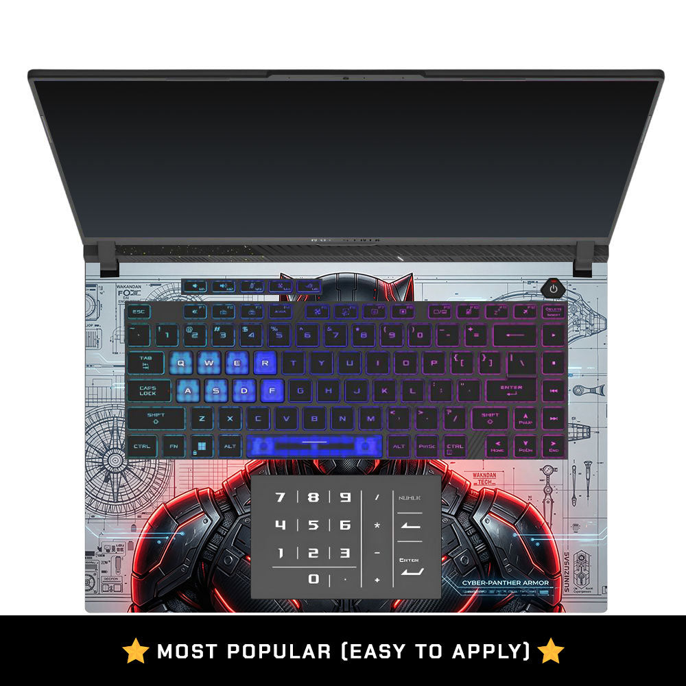 Black Panther Vibranium Tech Asus ROG Strix G16 G614J Laptop Skin