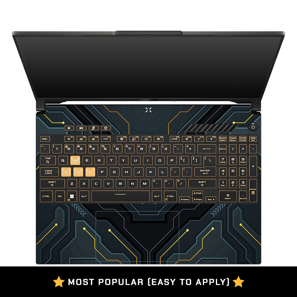 Futuristic Techno Asus Gaming V16 V3607 Laptop Skin