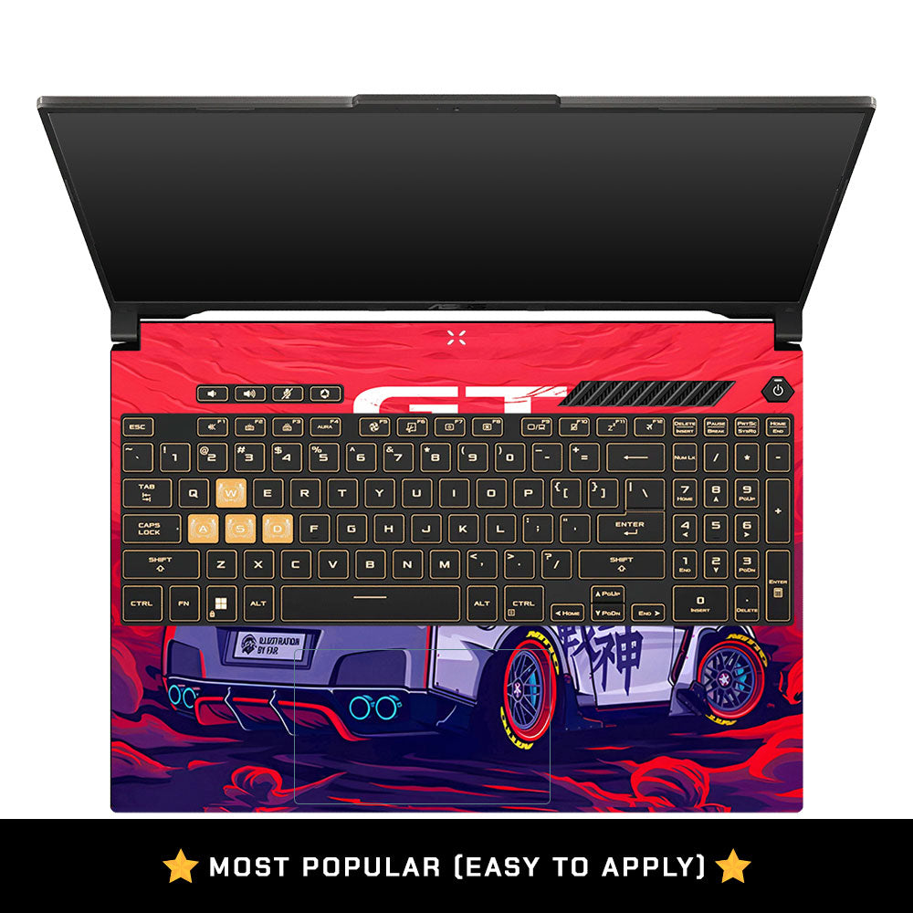 Nissan GTR Racing Edition Asus TUF Gaming F16 and TUF Gaming A16 Laptop Skin