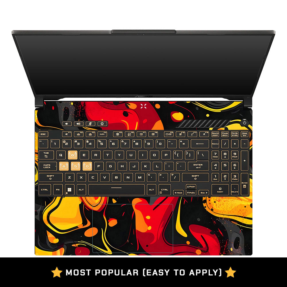 Lava Burst Asus Gaming V16 V3607 Laptop Skin