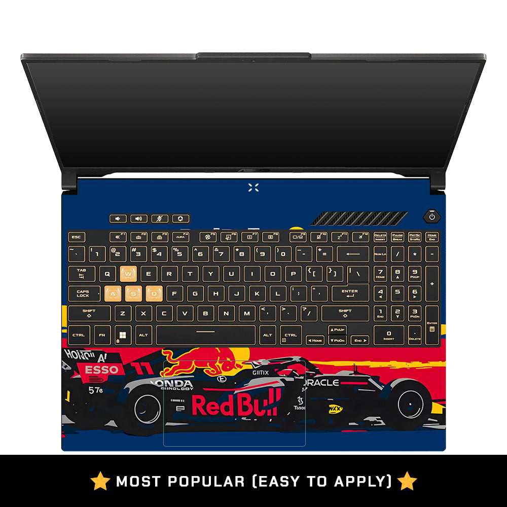 Red Bull Racing Formula One Team Asus Gaming V16 V3607 Laptop Skin