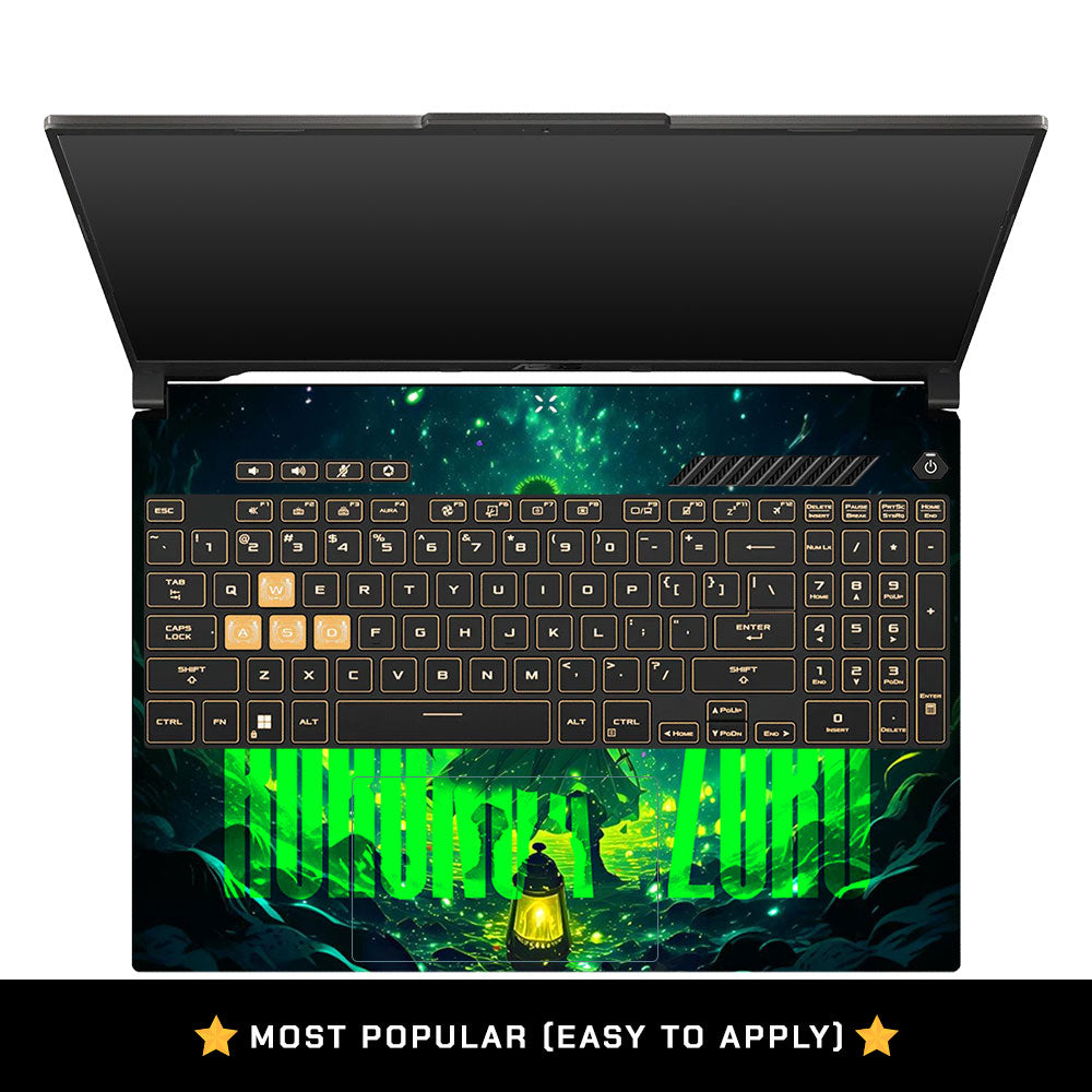 Roronoa Zoro Green Fury Asus Gaming V16 V3607 Laptop Skin