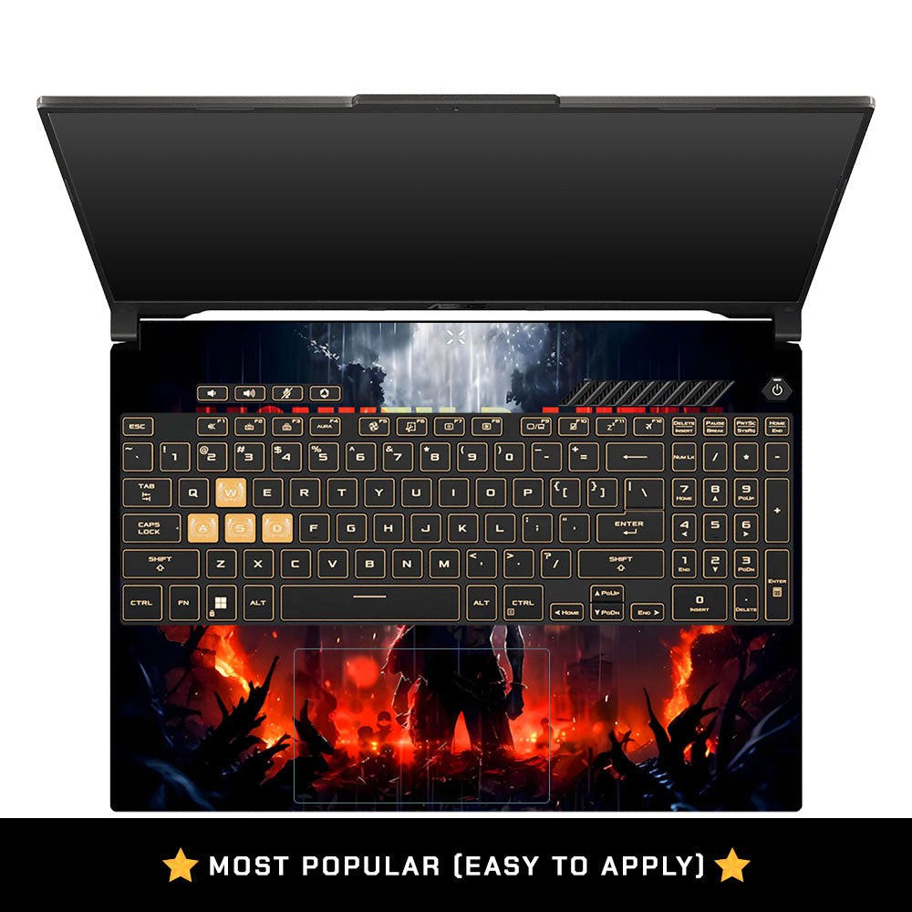 Red Anime Pirate Asus Gaming V16 V3607 Laptop Skin