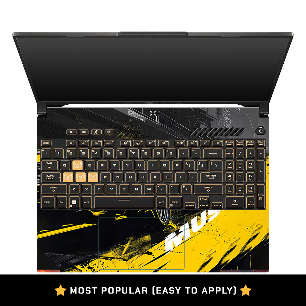 Black Muscle Asus Gaming V16 V3607 Laptop Skin