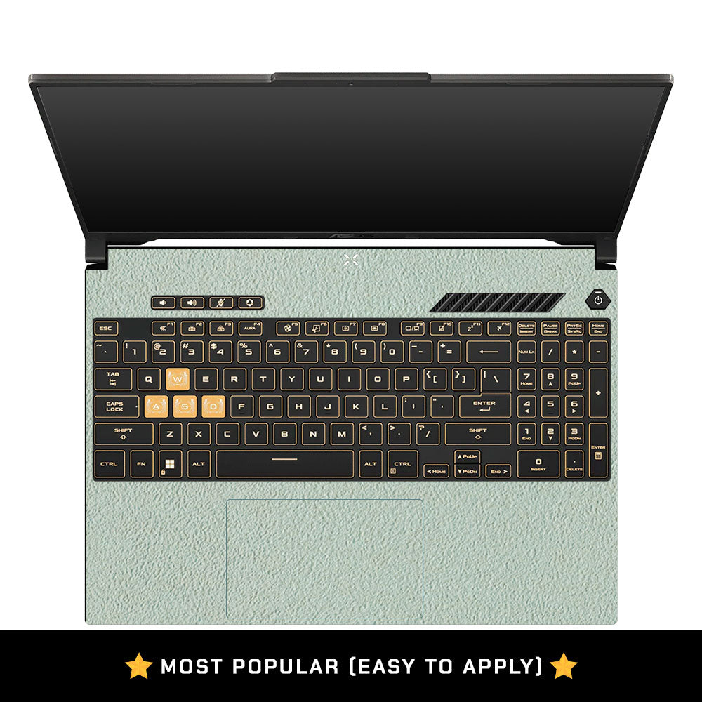 Textured Aqua Stone Asus Gaming V16 V3607 Laptop Skin