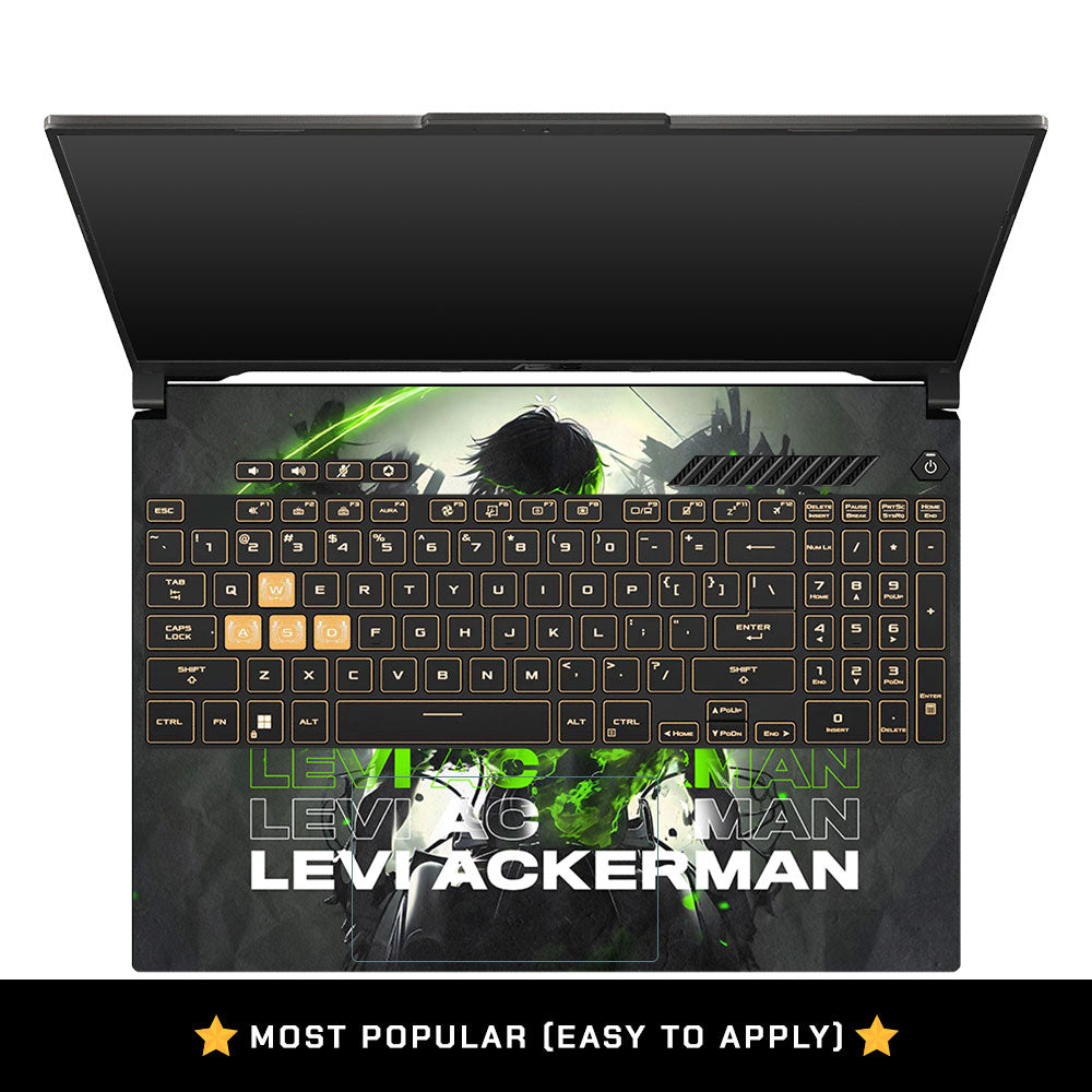 Neon Anime Swordsman Asus Gaming V16 V3607 Laptop Skin