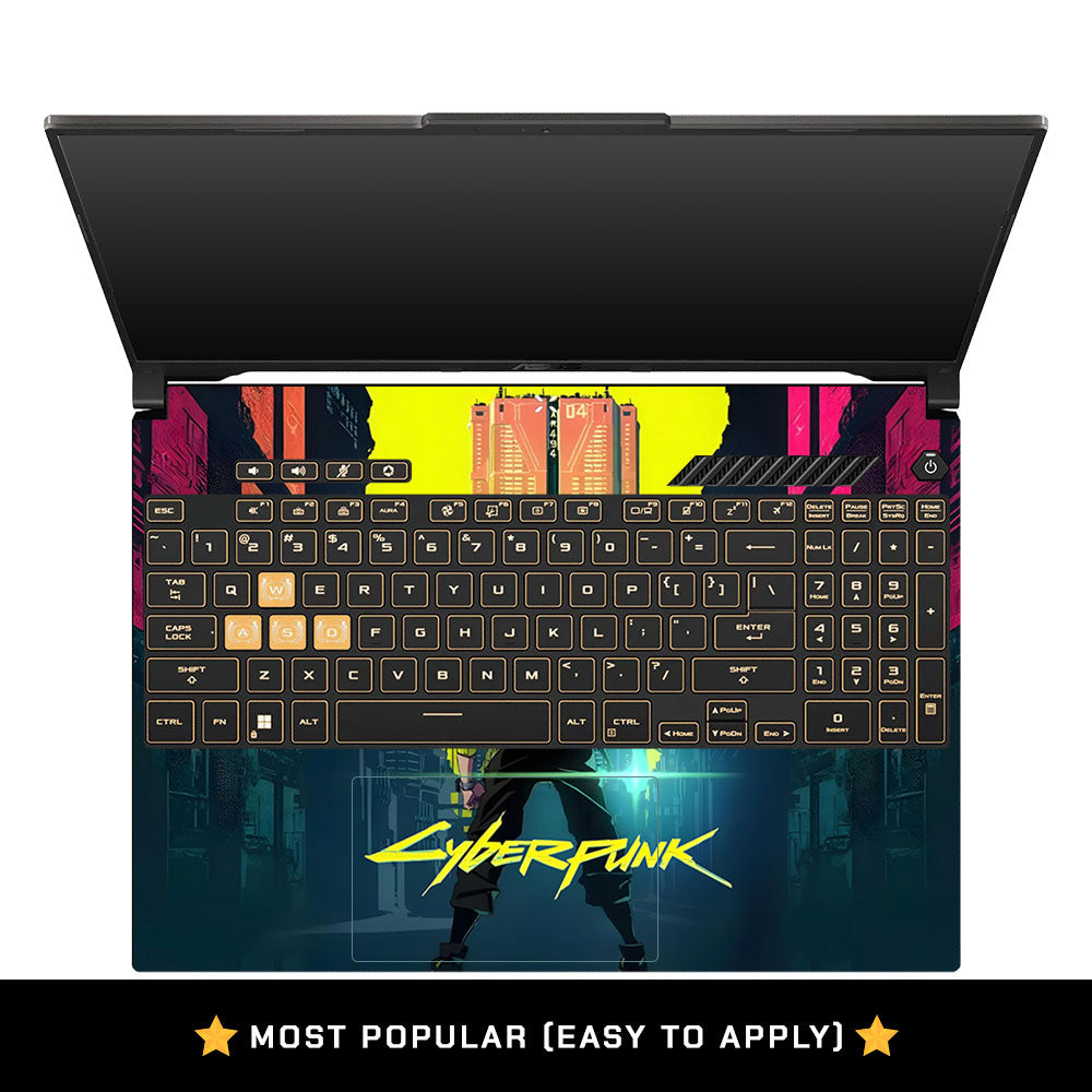Cyberpunk Uprising Asus Gaming V16 V3607 Laptop Skin