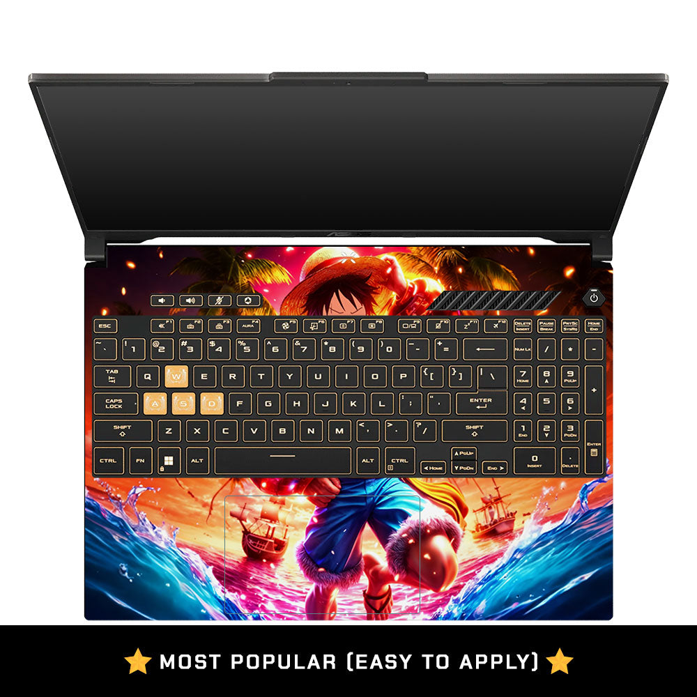 Golden Aura Pirate Asus Gaming V16 V3607 Laptop Skin