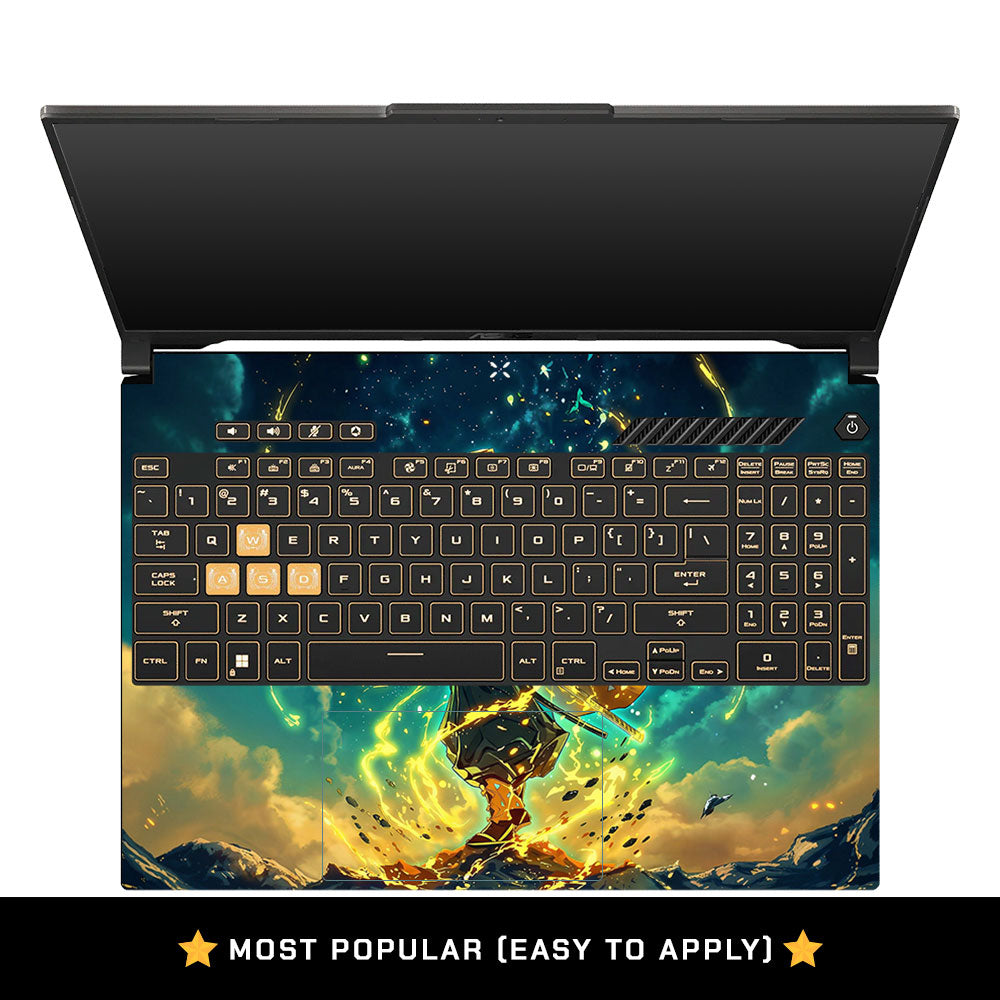 Zenitsu Thunder God Asus Gaming V16 V3607 Laptop Skin
